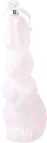 Arti Casa Decoratieve Hanger Paashaas Glas 15,5 Cm Wit/roze