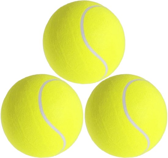 Teken aluminium aanklager 3x Mega tennisballen XXL geel 22 cm speelgoed/sportartikelen -  Sportmaterialen - Grote... | bol.com