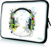 Sleevy 14 laptophoes artistieke hoofdtelefoon - laptop sleeve - Sleevy collectie 300+ designs
