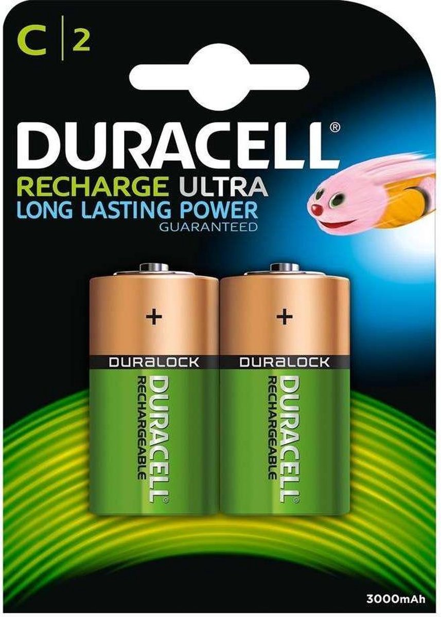 Duracell - Recharge Ultra Accu 2x C-cell 3000 mAh - HR14