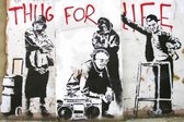 BANKSY Thug For Life Canvas Print