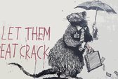 BANKSY Let Them Eat Crack Canvas Print