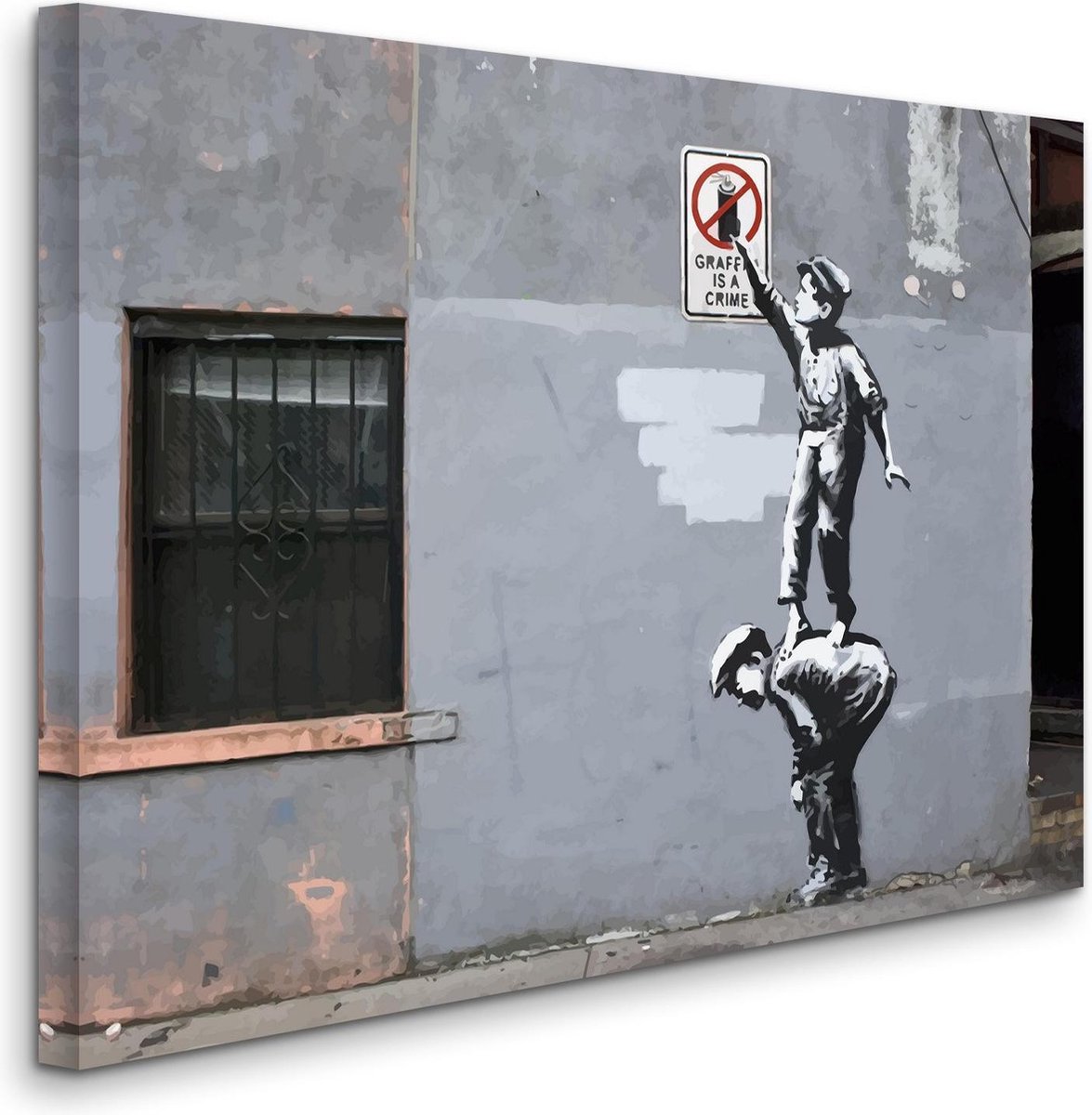 Poster - Graffiti Is A Crime - Brandalised ft. Graffiti by Banksy - Quadrat