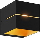 Gedser - Moderne Up down wandlamp - Aluminium - Goud;Zwart