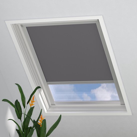 Giet Kijker Vooravond Dakraam Rolgordijn Trend - Verduisterend - Light Grey - voor Velux: SK06 |  bol.com