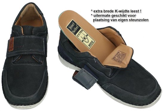 Josef Seibel -Heren - blauw donker - casual schoenen - maat 39 | bol.com