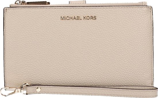 Michael Kors Dames portemonnee Jet Set Leer - beige | bol.com