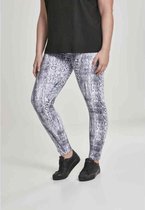 Urban Classics Legging -S- Pattern Snake Grijs/Wit