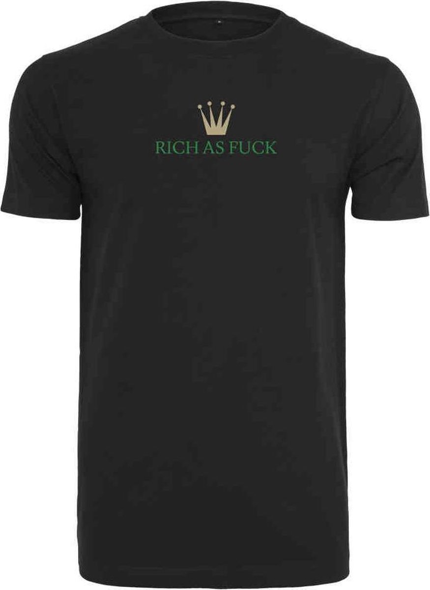 Urban Classics Rich As Fuck Heren T-shirt S Zwart