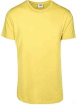 Urban Classics Heren Tshirt -XL- Shaped Long Geel