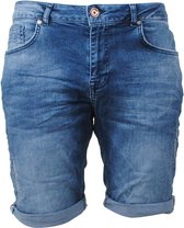Cars Jeans - Heren Short - White Wash - Damaged Look - Stretch - Trevor - Denim