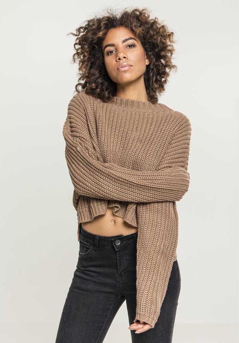 Urban Classics Wide Oversize Sweater/trui M Beige
