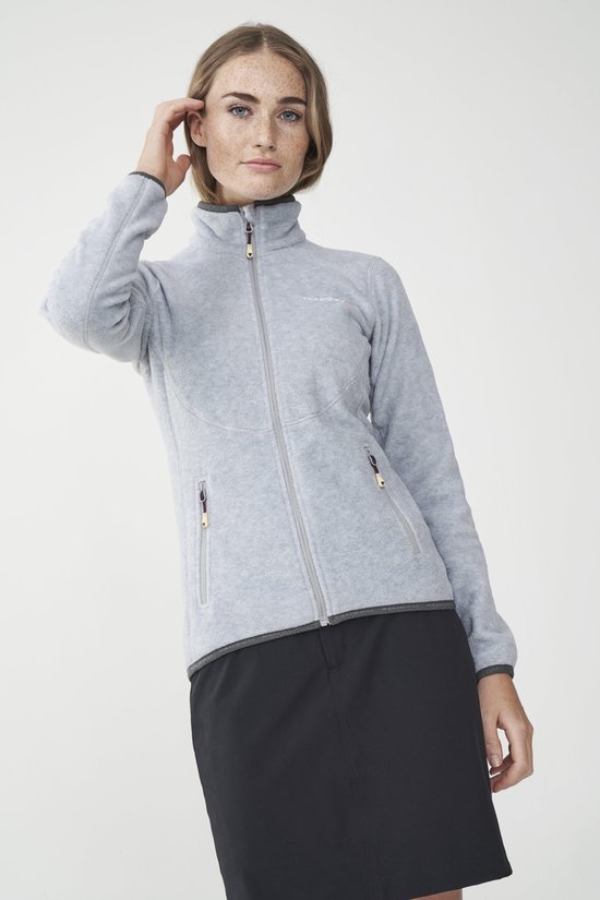 Tenson Malin Fleece Sportjas - Maat XL - Vrouwen - grijs | bol.com