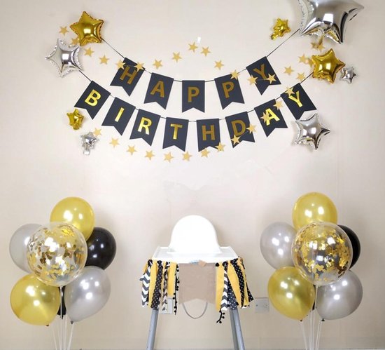 Bol Com Feestversiering Verjaardag Decoratie Slingers Confetti Ballonnen