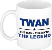 Twan The man, The myth the legend cadeau koffie mok / thee beker 300 ml