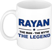 Rayan The man, The myth the legend cadeau koffie mok / thee beker 300 ml