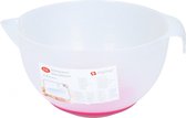 Alpina Beslagkom 23 Cm Polypropeen 2,5 Liter Wit/roze