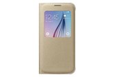 Samsung S-View Cover Canvas voor Samsung Galaxy S6 - Goud