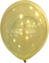 Amscan Ballonen 13 Cm Latex Metallic Transparant Geel 100 Stuks