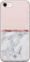 iPhone 8/7 hoesje siliconen - Rose all day | Apple iPhone 8 case | TPU backcover transparant
