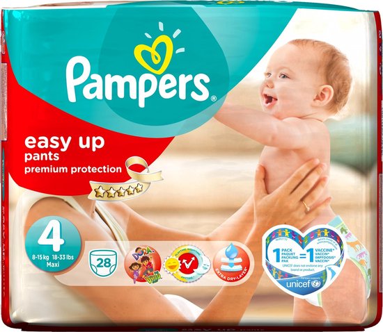 Pampers easy ups maxi 4 28 st | bol.com