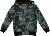 Garcia zacht sweatvest hoodie jongen - army forest - Maat 128