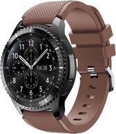 Siliconen bandje geschikt voor Samsung Galaxy Watch - 46mm - koffiebruin