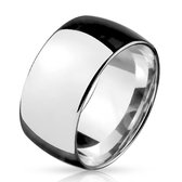 Ringen Dames - Ringen Vrouwen - Ring Dames - Ringen Mannen - Zilverkleurig - Zilveren Kleur - Ring - Breed en Glimmend - Broad