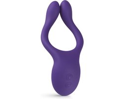 Teazers - Partner Multifun Koppel Vibrator - Oplaadbaar - Vibrator - Vibrators voor Vrouwen en Mannen - Sex Toys voor Vrouwen - Vibrators - Koppeltoy - Clitoris Stimulator - Paars