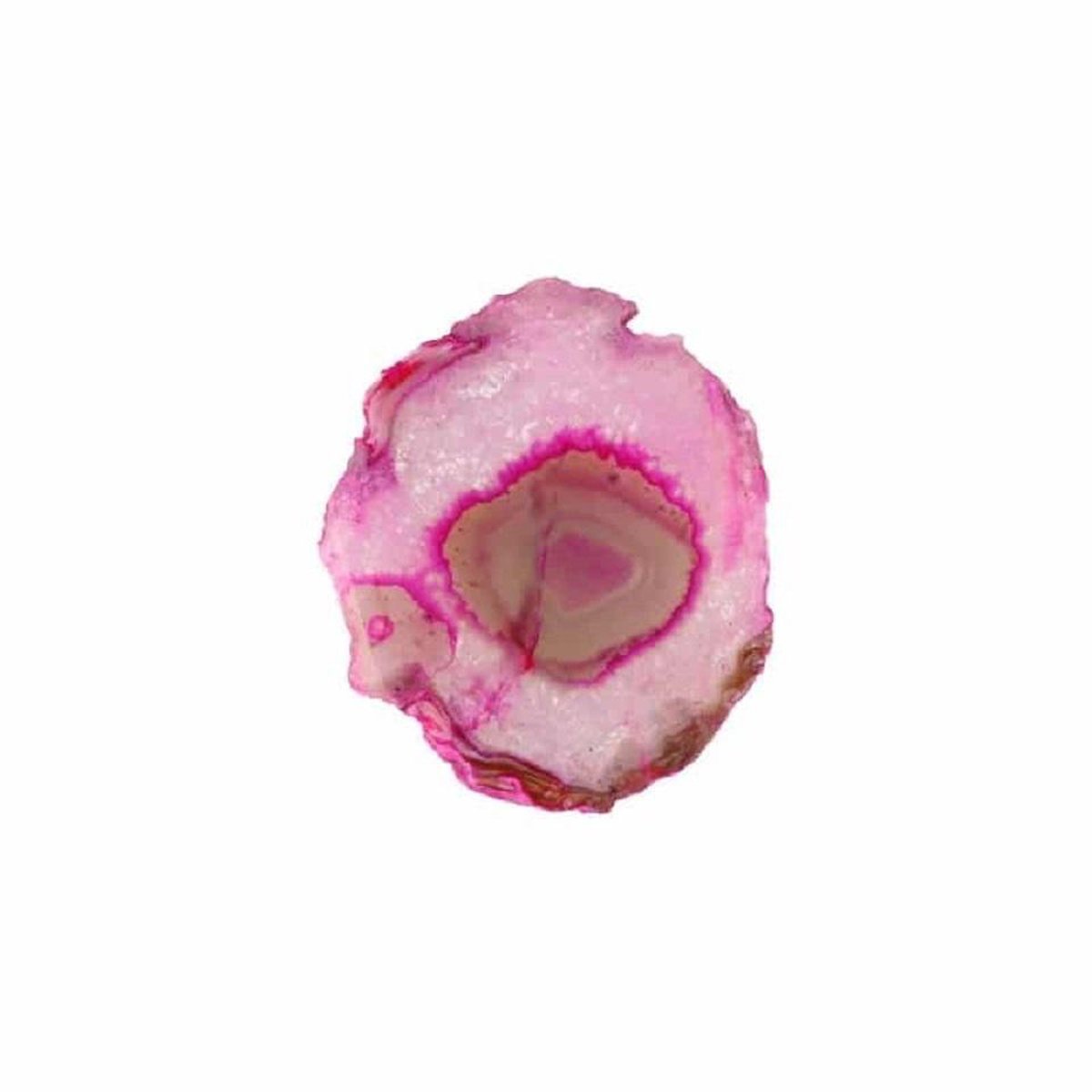 Roze Agaatschijf Klein (6 – 10 cm)