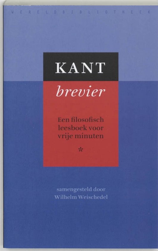 Cover van het boek 'Kant brevier' van Immanuel Kant