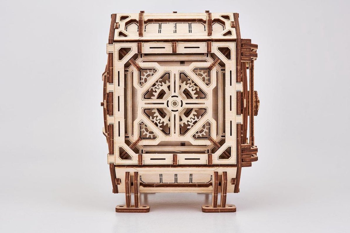 Wood Trick – Modelbouw 3D houten puzzel – Tandwiel kluis 'Geared safe' (WDTK037) – 259 stuks - Geen lijm noch verf nodig! — afbeelding 3