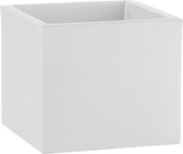 PLASTIKEN The One Roto Cubo bloempot - 28 x 28 x 25 cm - Wit