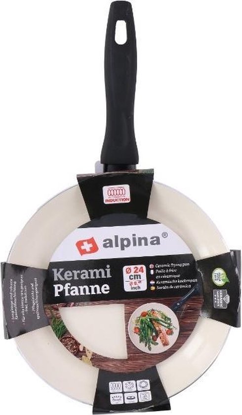 Alpina Koekenpan Zwart 24 Cm