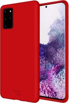 HappyCase Hoesje Siliconen Back Cover Rood Geschikt voor Samsung Galaxy S20 Plus