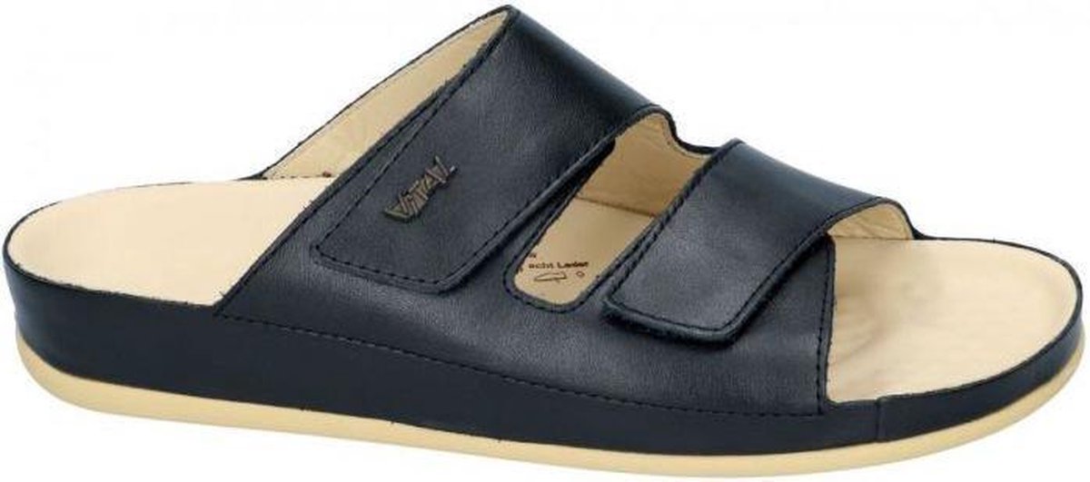 Vital -Heren zwart pantoffel slippers