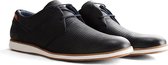 NoGRZ J.Kuypers - Nette leren veterschoen - Blauw - Maat 40