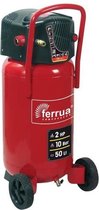FERRUA Verticale luchtcompressor 50 L zonder olie 2 HP 10 bar