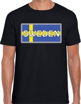 Zweden / Sweden landen t-shirt zwart heren 2XL