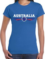 Australie / Australia landen t-shirt blauw dames XS