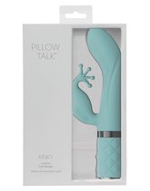 Pillow Talk - Kinky Rabbit & G-Spot Vibrator Blauwgroen