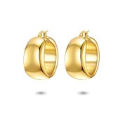 Twice As Nice Oorbellen in goudkleurig edelstaal, oversized oorringen