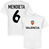 Valencia Mendieta 6 Team T-Shirt - Wit - XXL