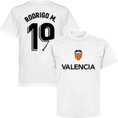 Valencia Rodrigo M. 19 Team T-Shirt - Wit - 4XL