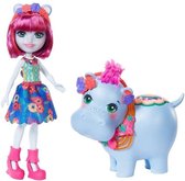 ENCHANTIMALS - Hedda Hippo & Lake - Mini Doll 15cm & Nijlpaard