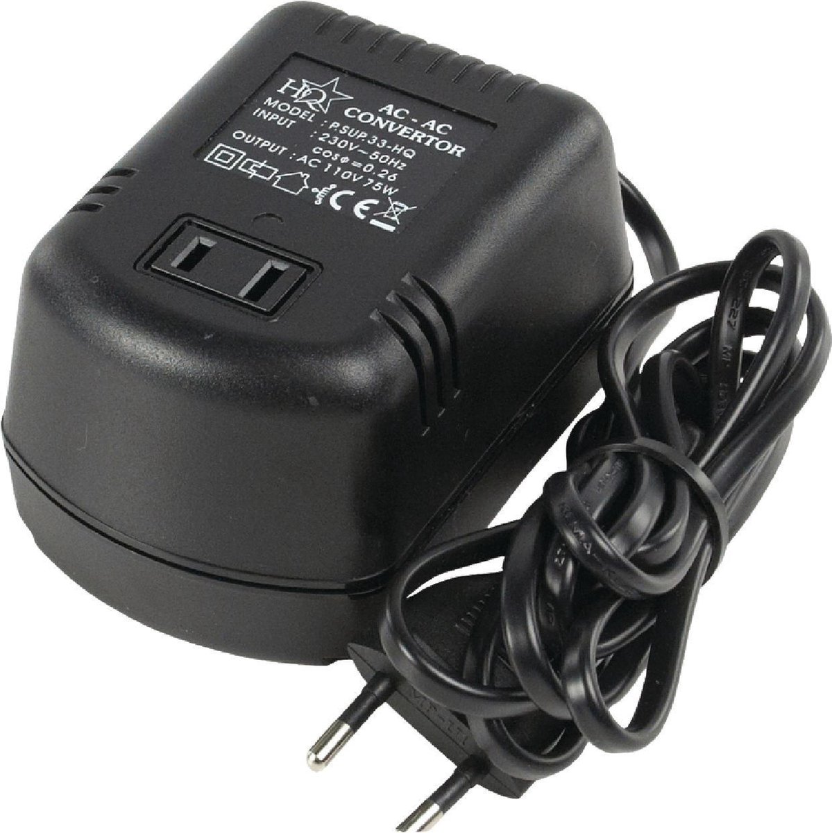 Convertisseur NEDIS d'alimentation 220 volts-110 volts 75W