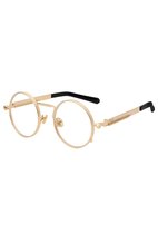 KIMU lunettes rondes or hipster - lunettes claires vintage rétro steampunk