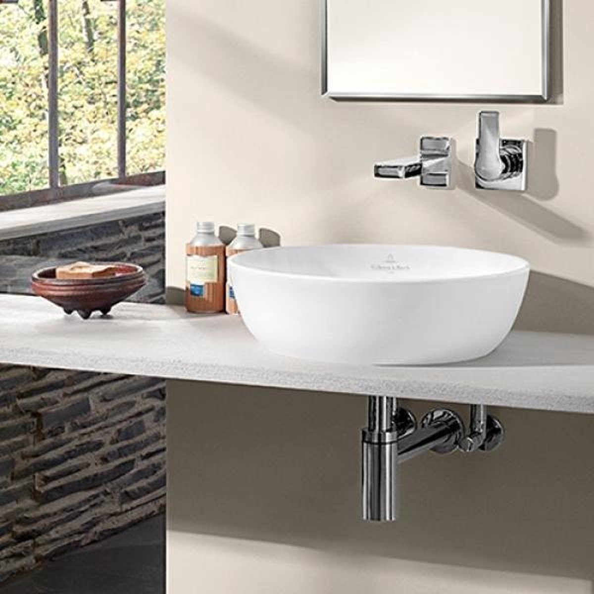 bol.com | Villeroy en Boch Artis opzetwastafel rond Ø43cm zonder ...