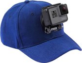 PULUZ Baseball Hat met J-Hook Buckle Mount & Screw voor GoPro HERO6 / 5/5 sessie / 4 Session / 4/3 + / 3/2/1, Xiaoyi en andere actiecamera's (blauw)