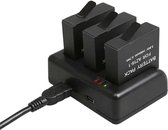 Voor GoPro HERO5 AHDBT-501 Reislader met V8-poort & USB-C / Type-C poort & LED-indicatielampje
